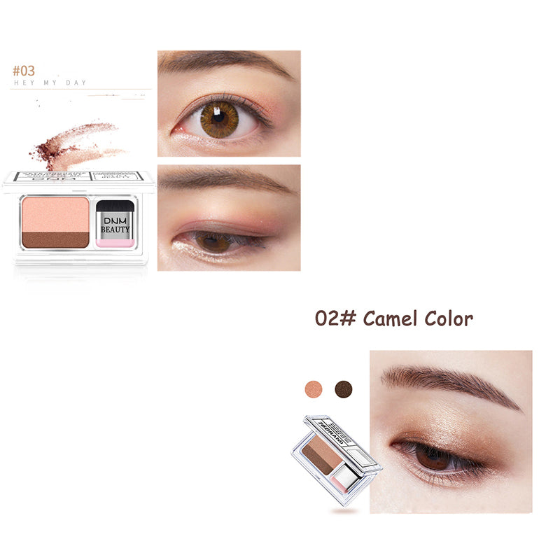 LAIKOU Dual Color Eyeshadow Makeup Palette, Waterproof