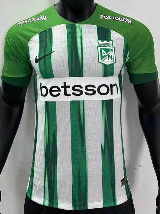 2024-25  Atletico Nacional Home Player Version Soccer Jersey