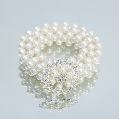 Elegant Design White Pearl Waist Chain