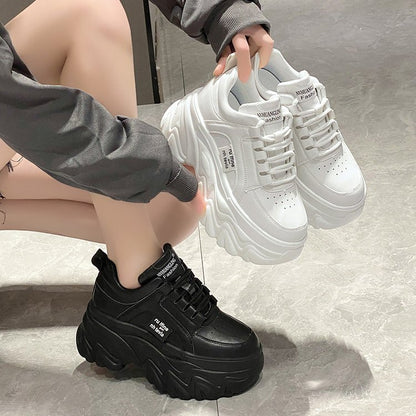 Super High Heeled Spring, Autumn, Summer Women’s Sneakers