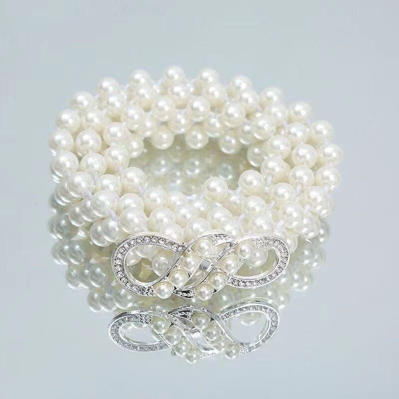 Elegant Design White Pearl Waist Chain