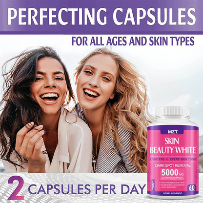 Translucent Skin Brightening Capsules - Evens Skin Tone, Reduces Dark Spots, Renews and Protects Skin