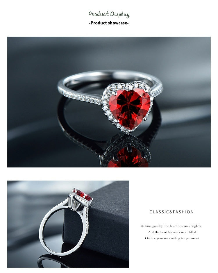 Diamond Love S925 Silver Pandora Ring