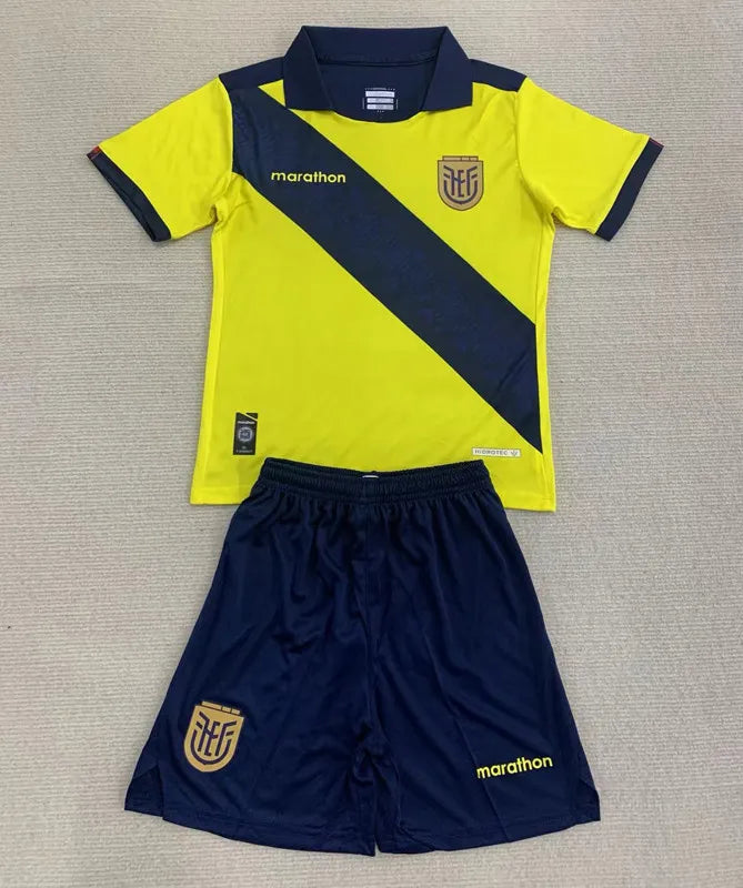 2024-25 Ecuador Home Kids Soccer Jersey