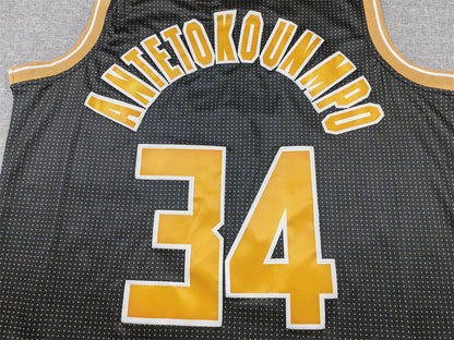 Milwaukee Bucks ANTETOKOUNMPO #34 Black Limited Edition NBA Jerseys