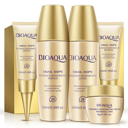 Set de cuidado de la piel con colágeno de caracol BIOAQUA: cuidado facial y de ojos, crema BB