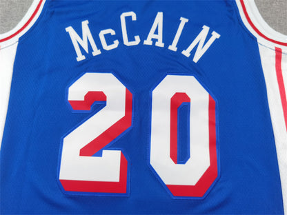 Philadelphia 76ers McCAIN  # 20 Blue NBA Jerseys