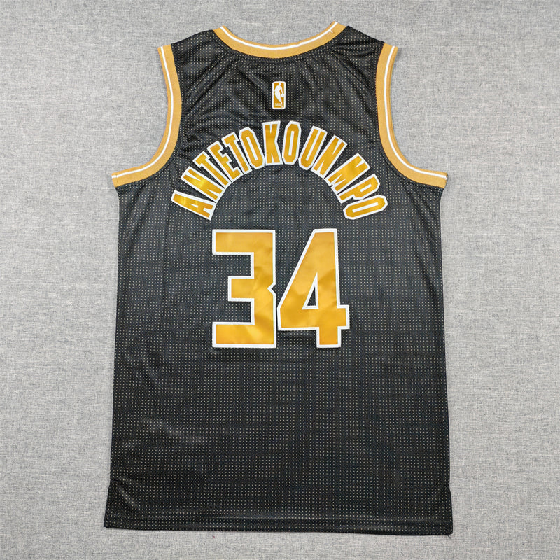 Milwaukee Bucks ANTETOKOUNMPO #34 Black Limited Edition NBA Jerseys