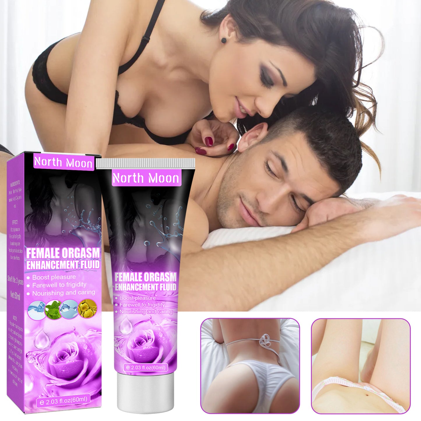 NORTH MOON Women's Private Parts Moisturizing Care Agent Liquid - Famele Orgasm Enhancement Fluid