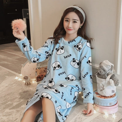 Flanel Kumaş Pijama  - Autumn And Winter Pajamas Women Winter Flannel Pajamas Women