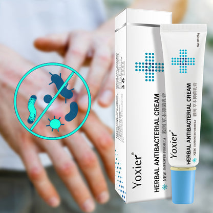 Crema antibacteriana a base de hierbas YOXIER para psoriasis, eczema y dermatitis: crema a base de hierbas para el cuidado de la picazón, el enrojecimiento y la descamación