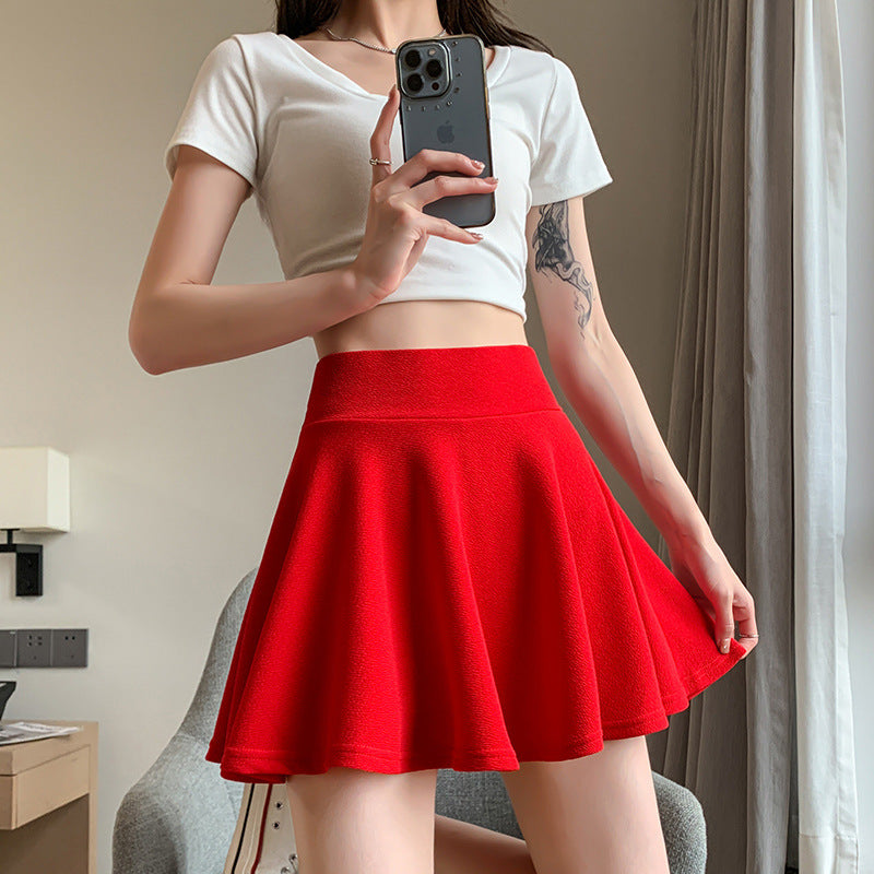 Puffy Skirt High Waist Pleated Skirt