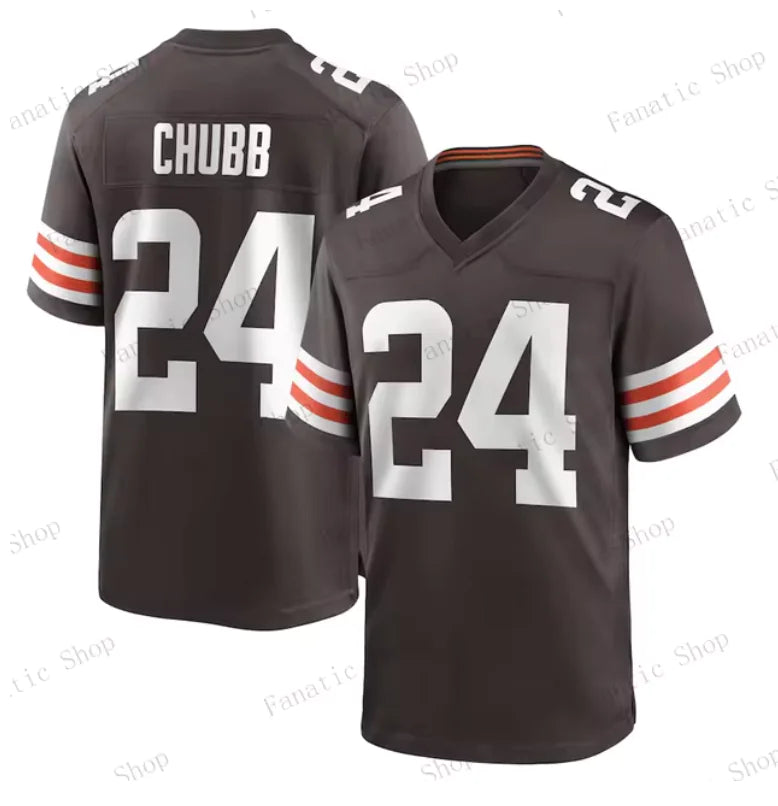 Cleveland Browns Chubb #24 NFL Jersey - Kids and Adults Jerseys