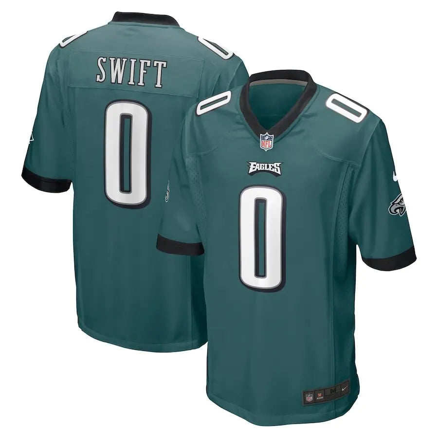 Men's Philadelphia Eagles D'Andre Swift Midnight Green Jersey