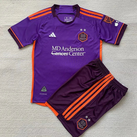 2024-25 Houston Dynamo Away Kids Soccer Jersey