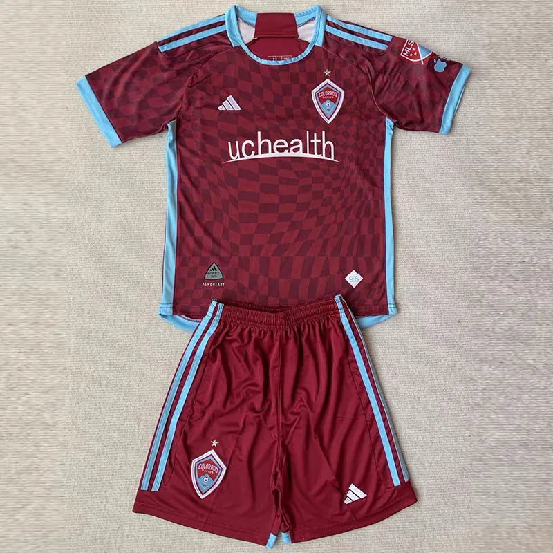 2024-25 Colorado Rapids Home Kids Soccer Jersey