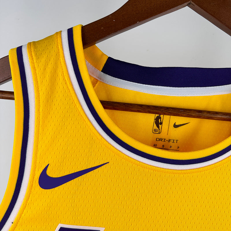 2025 Lakers JAMES JR. #9 Yellow NBA Jerseys