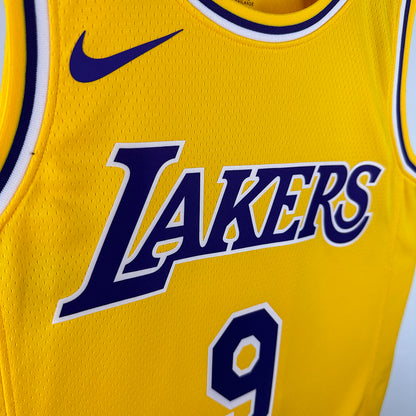 2025 Lakers JAMES JR. #9 Yellow NBA Jerseys