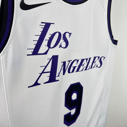 2025 Lakers JAMES JR. #9 White City Edition NBA Jerseys