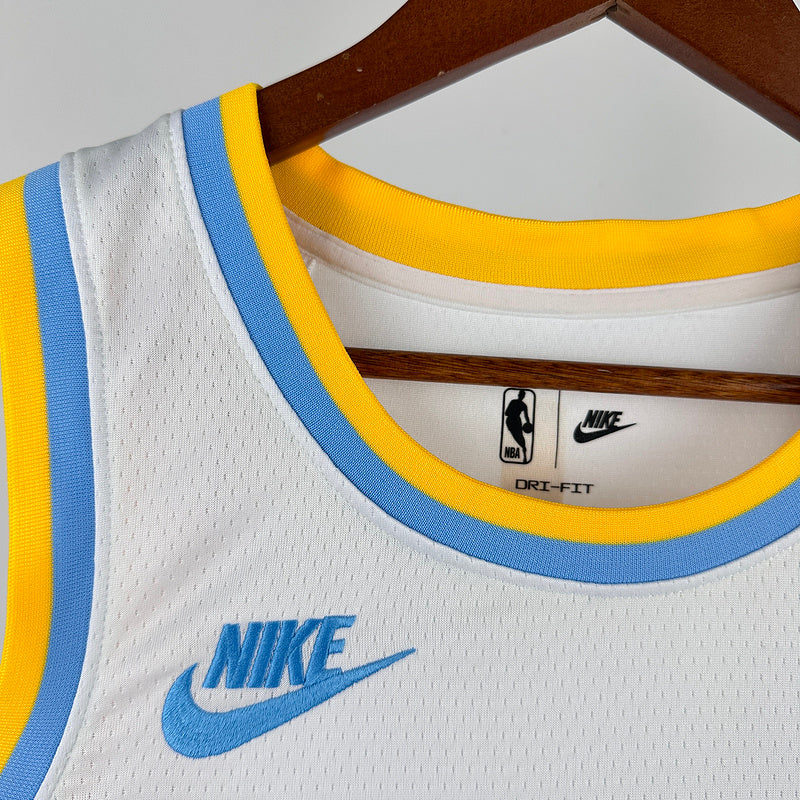 2025 Lakers TOSCANO #95 White Retro NBA Jerseys