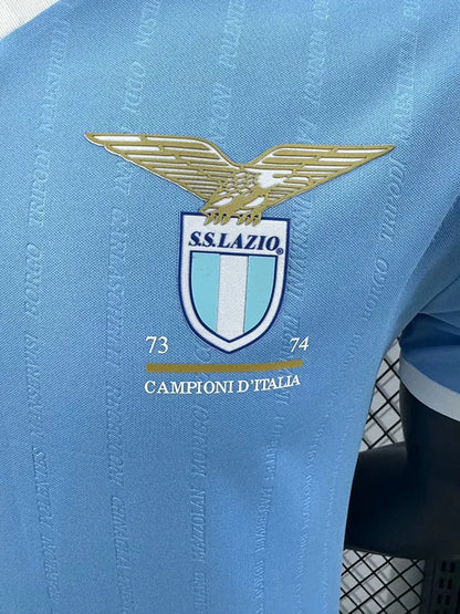 Camiseta de fútbol Lazio edición especial azul versión jugador 2024-25