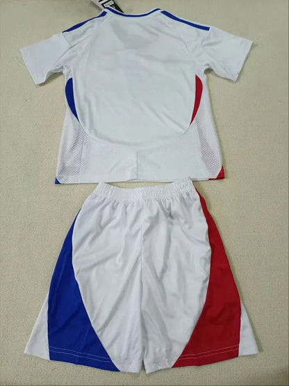 2024-25 Lyon Home Kids Soccer Jersey Suit