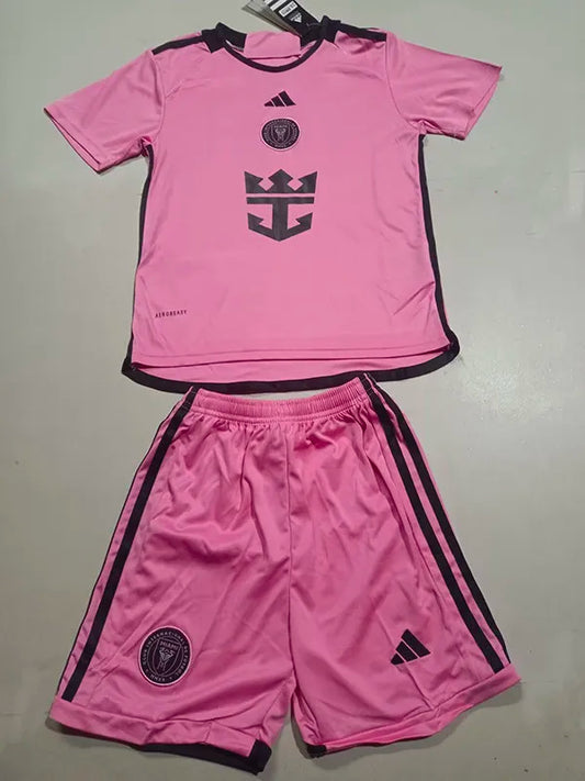 2024-25 Inter Miami Home Kids Soccer Jersey Suit