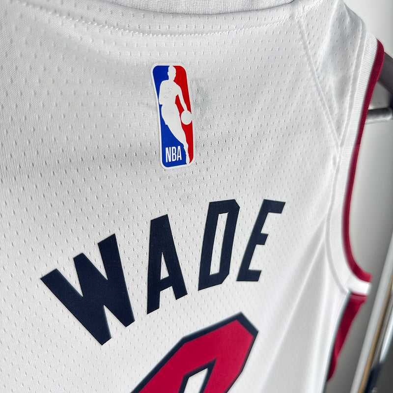 2024/25 Miami Heat WADE #3 White Kids NBA Jersey