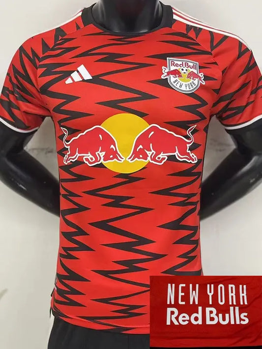 Camiseta de fútbol de los New York Red Bulls 2024-25, versión de jugador, color rojo