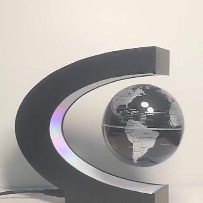 Magnetic Levitation Globe Rotating Luminous European-style Office Desktop Living Room Decoration