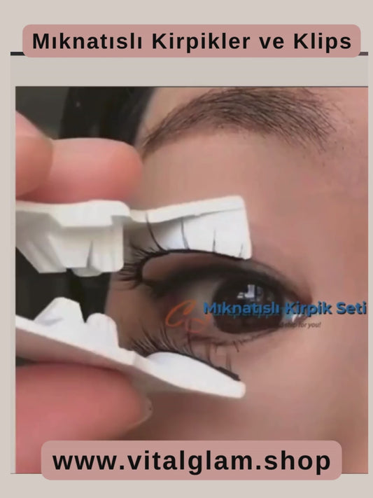 Magnetic Attraction False Eyelashes with Magnetic Clip for a Natural Look