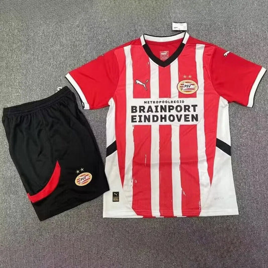 2024-25 PSV Home Kids Soccer Jersey Suit