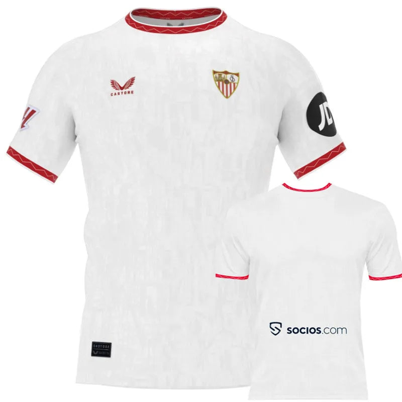 2024-25 Sevilla Home Fans Soccer Jersey