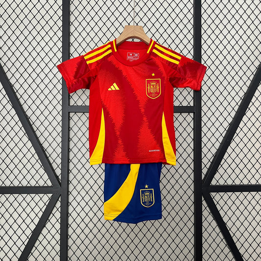 2024-25 Spain Home Kids Jersey Suit