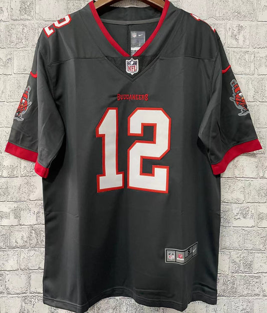 Men's Tampa Bay Buccaneers BRADY # 12 Black NFL Jersey