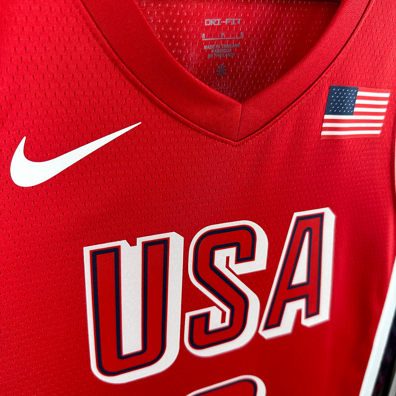 2024 Team USA JAMES #6 Red NBA Jersey