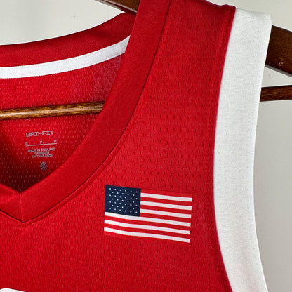 2024 Team USA JAMES #6 Red NBA Jersey