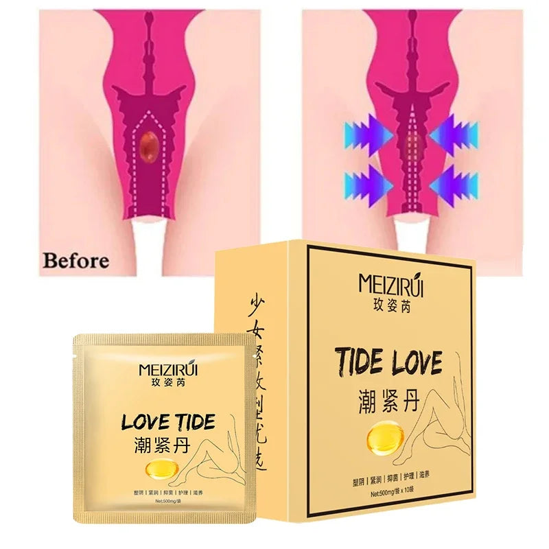 10Pcs Vaginal Tightening Capsules Female Orgasm Gel Libido Enhancer Women Vagina Shrinking Vaginale Tighten Private Body Care