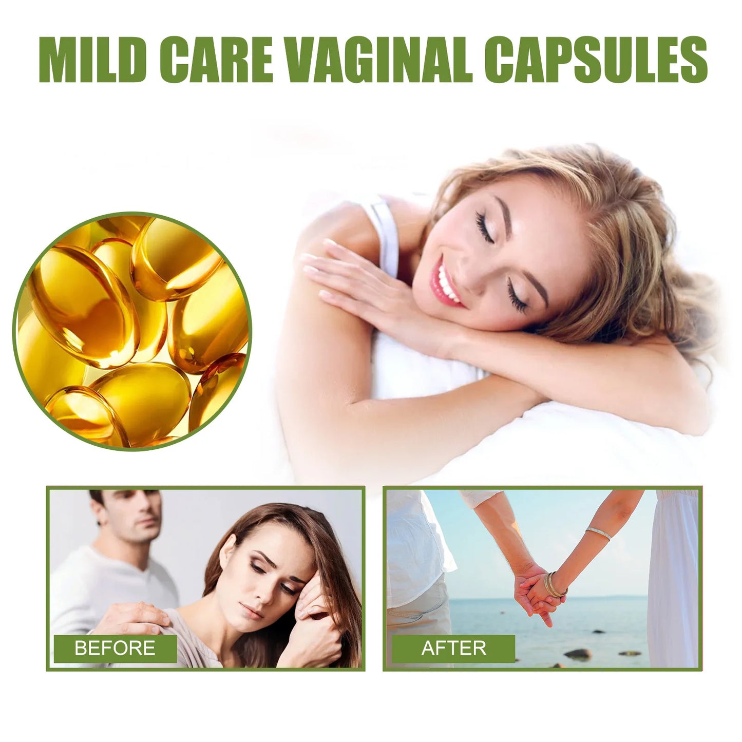 SOUTH MOON Vaginal Firming Capsules Anti-Itching Detox Tightening Private Part Peculiar Smell Eliminate Vagina Narrow Feminine Hygiene Care