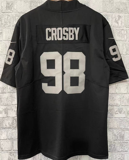 Men's Las Vegas Raiders CROSBY # 98 Black NFL Jersey