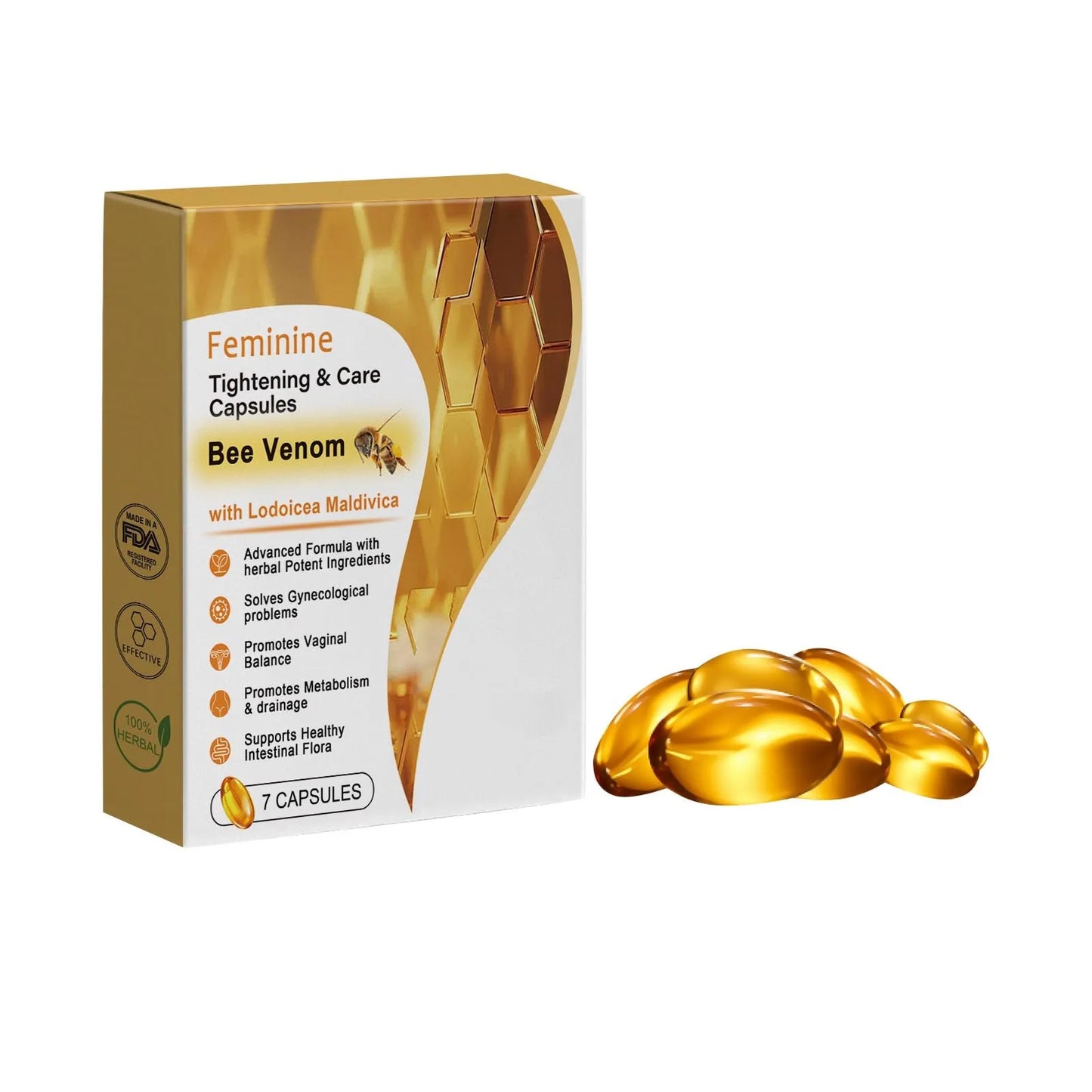 Bee Capsules Instant Itch Relief and Firming Capsules for Women