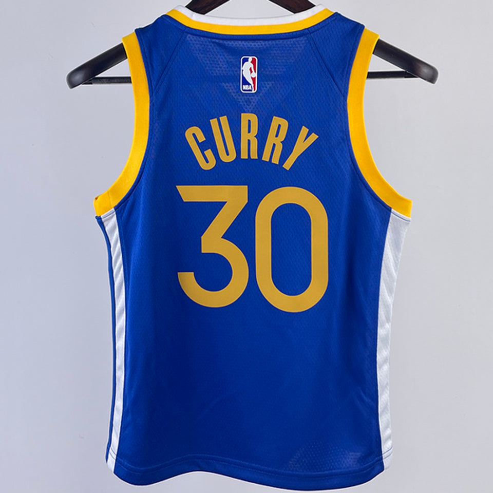 Warriors CURRY #30 Blue Kids NBA Jersey