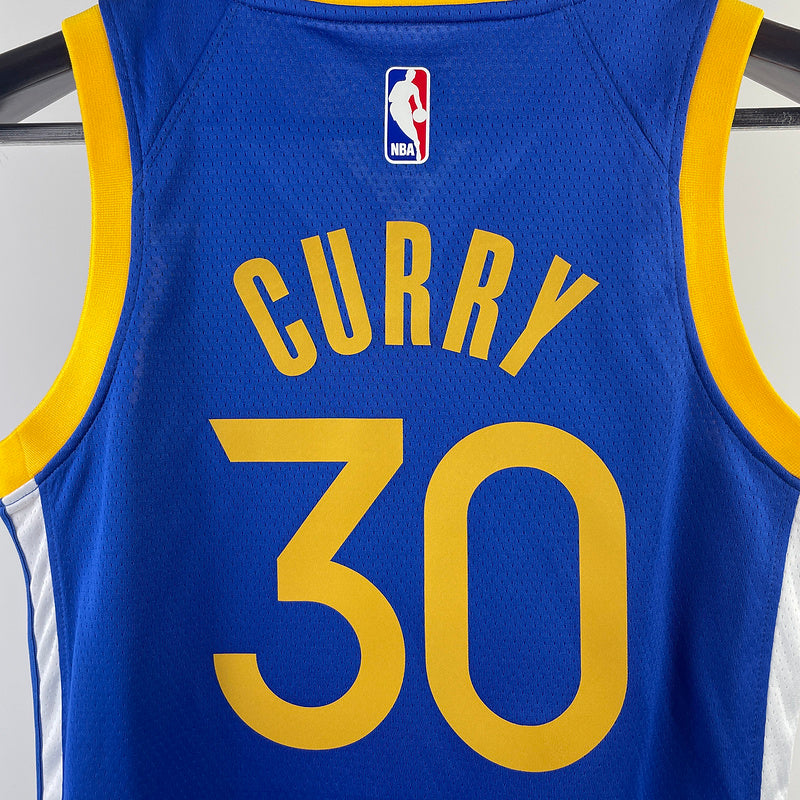 Warriors CURRY #30 Blue Kids NBA Jersey