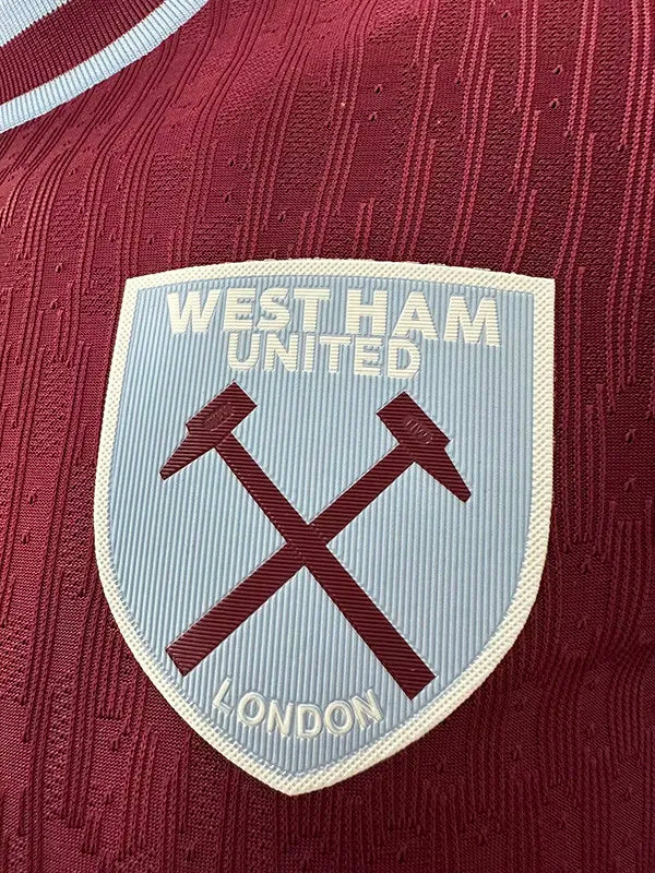 2024-25 West Ham Home Player Version Soccer Jersey