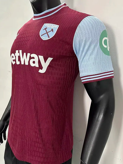 2024-25 West Ham Home Player Version Soccer Jersey